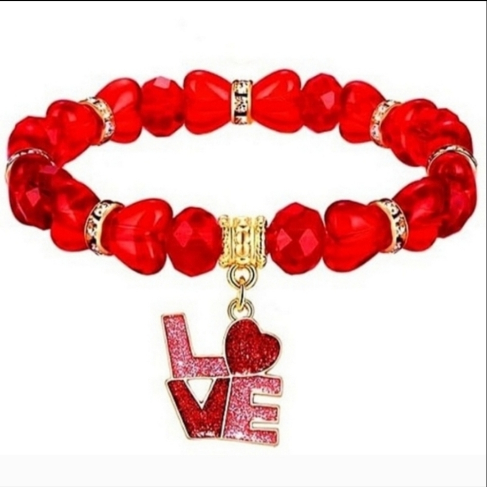 Valentine's Day Heart Stretch Bracelet